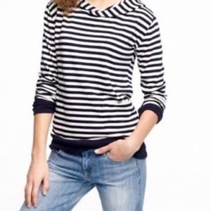 J. CREW Striped Ultra Knit Lineup Hoodie XS (0-2)